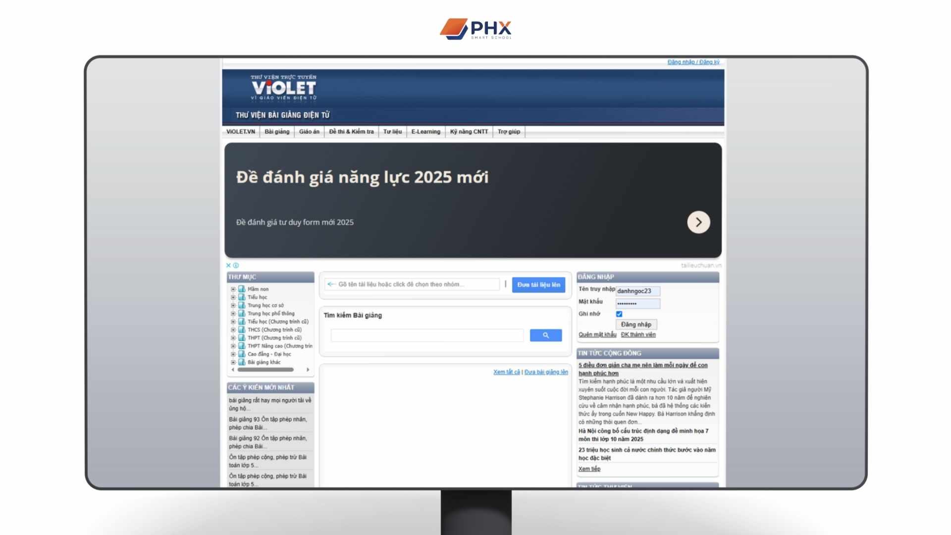 Kho bài giảng điện tử E-Learning