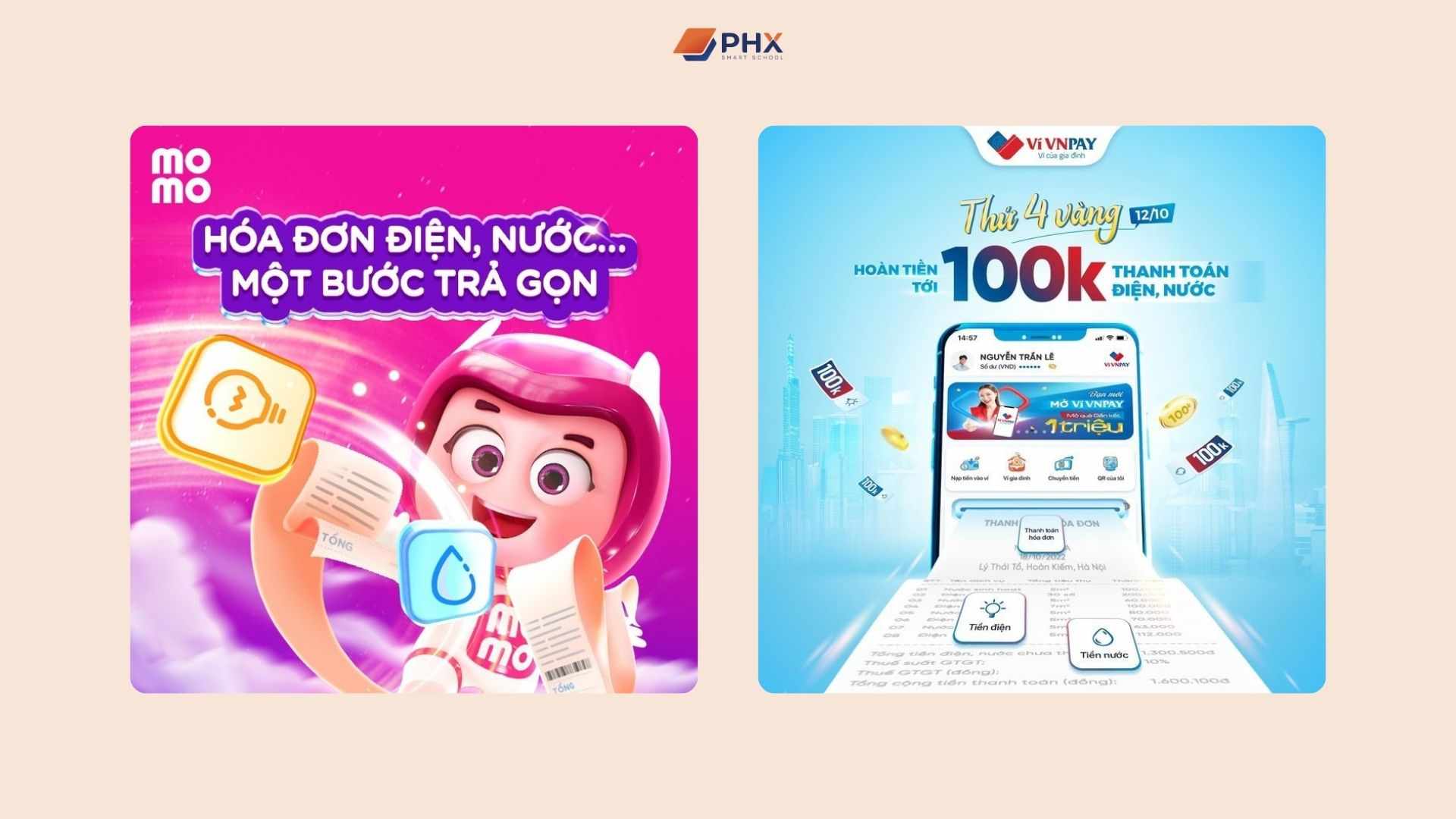 hình thức thanh toán không dùng tiền mặt